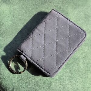 Vera Bradley Campus Double ID Wallet In Carbon Grey